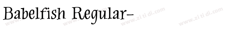 Babelfish Regular字体转换